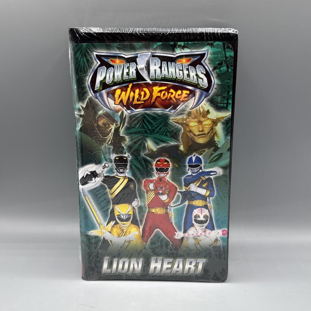 2002 Power Rangers Wild Force: Lion Heart VHS Buena Vista Sealed See Pics